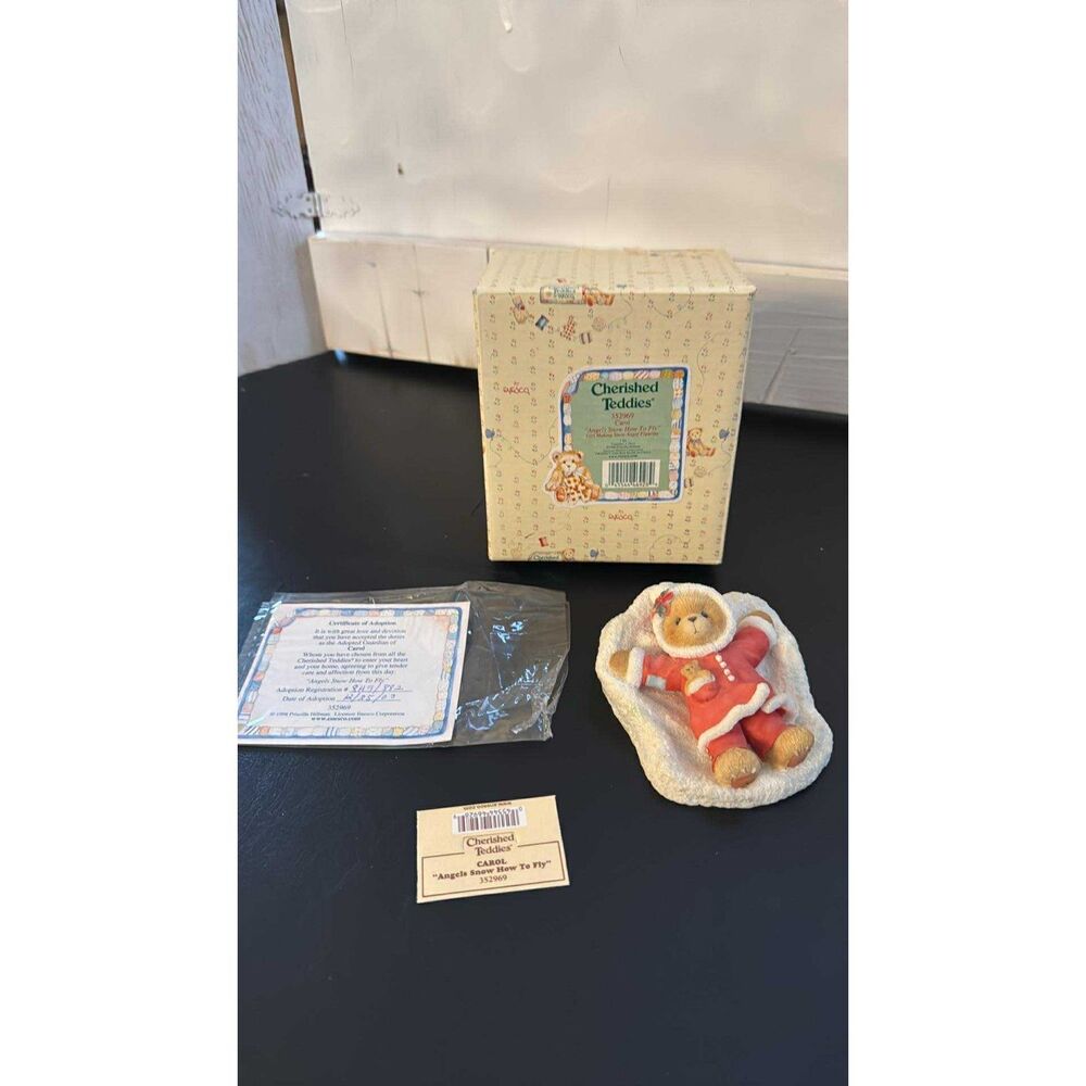 Cherish Teddies Carol Angles Snow How To Fly # 352969 With Box